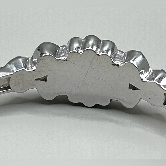 lia sophia “Florid” Med stretch bangle bracelet, Navy Blue & green resin - Picture 8 of 9